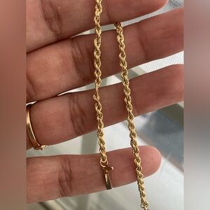 14kt Gold Rope Bracelet